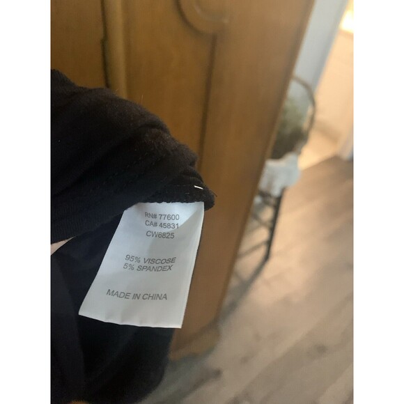 Chasor Women’s Black Dress With Leather Lace Down Front. Size M. B24 - Picture 3 of 3